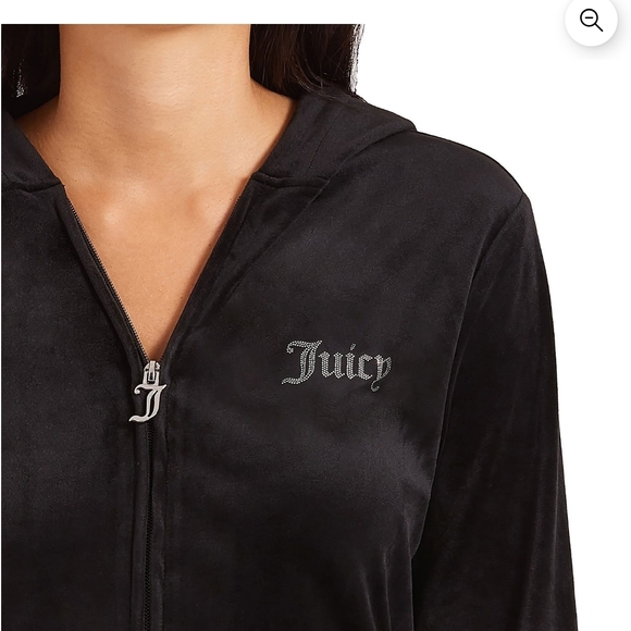 Juicy Couture Black Velour Tracksuit - Picture 2 of 7